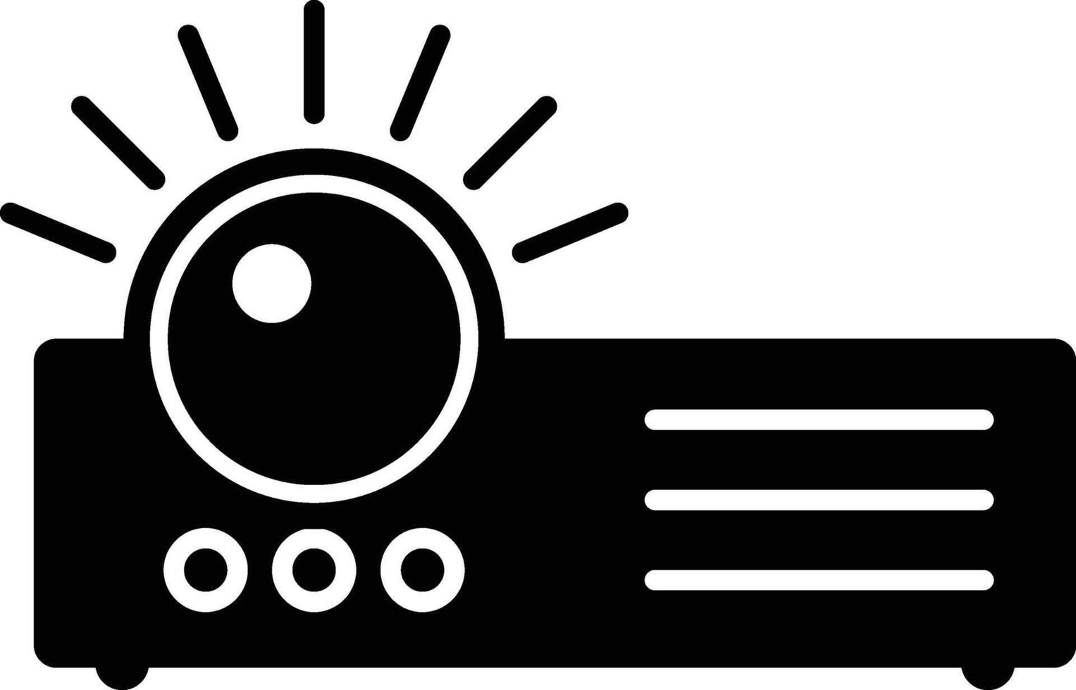 Presentation Film Projector, Multimedia Icon vector