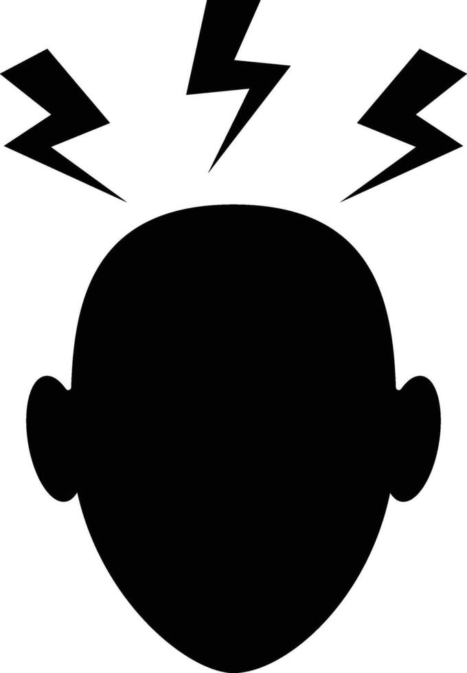 Stress, Stressed Person Icon Symbol vector