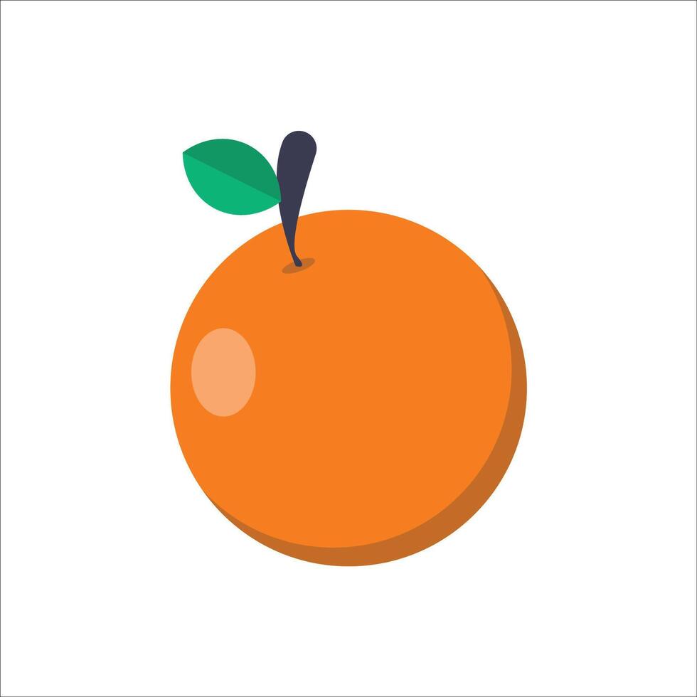Juicy Orange Fruit Design vector
