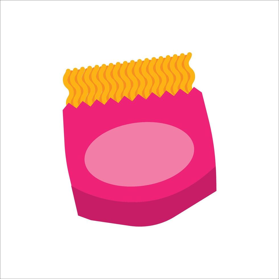 Quick Instant Noodle Design vector