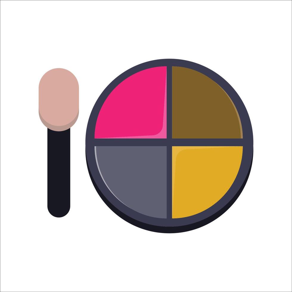 Vibrant Eye Shadow Palette Design vector