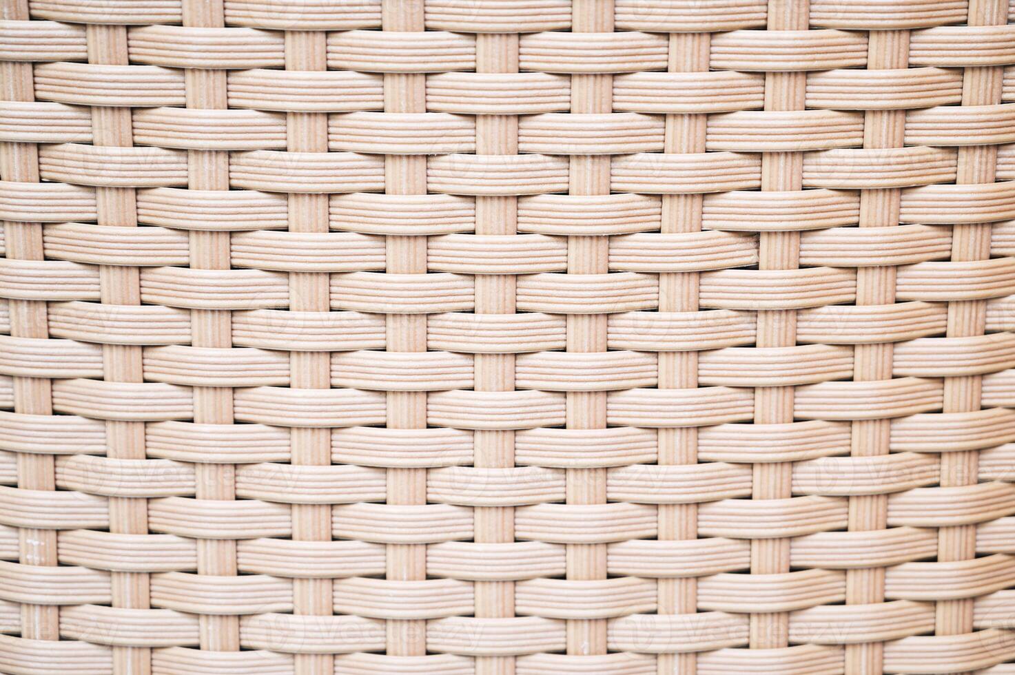 beige background with rattan weave texture photo