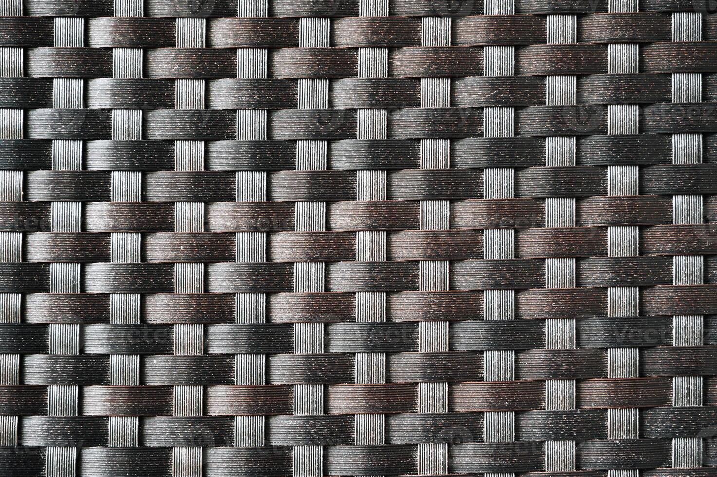 brown background with rattan weave texture photo