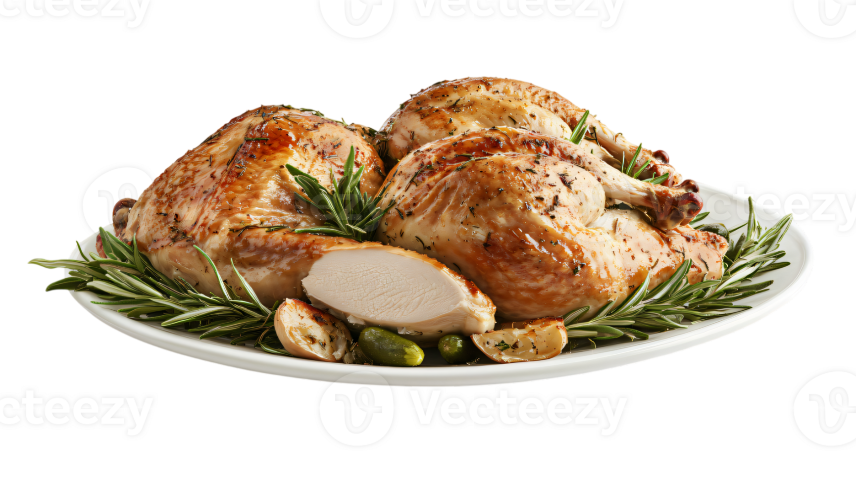 Roasted Chicken with Rosemary and Garlic Delicious Holiday Dinner Meal png