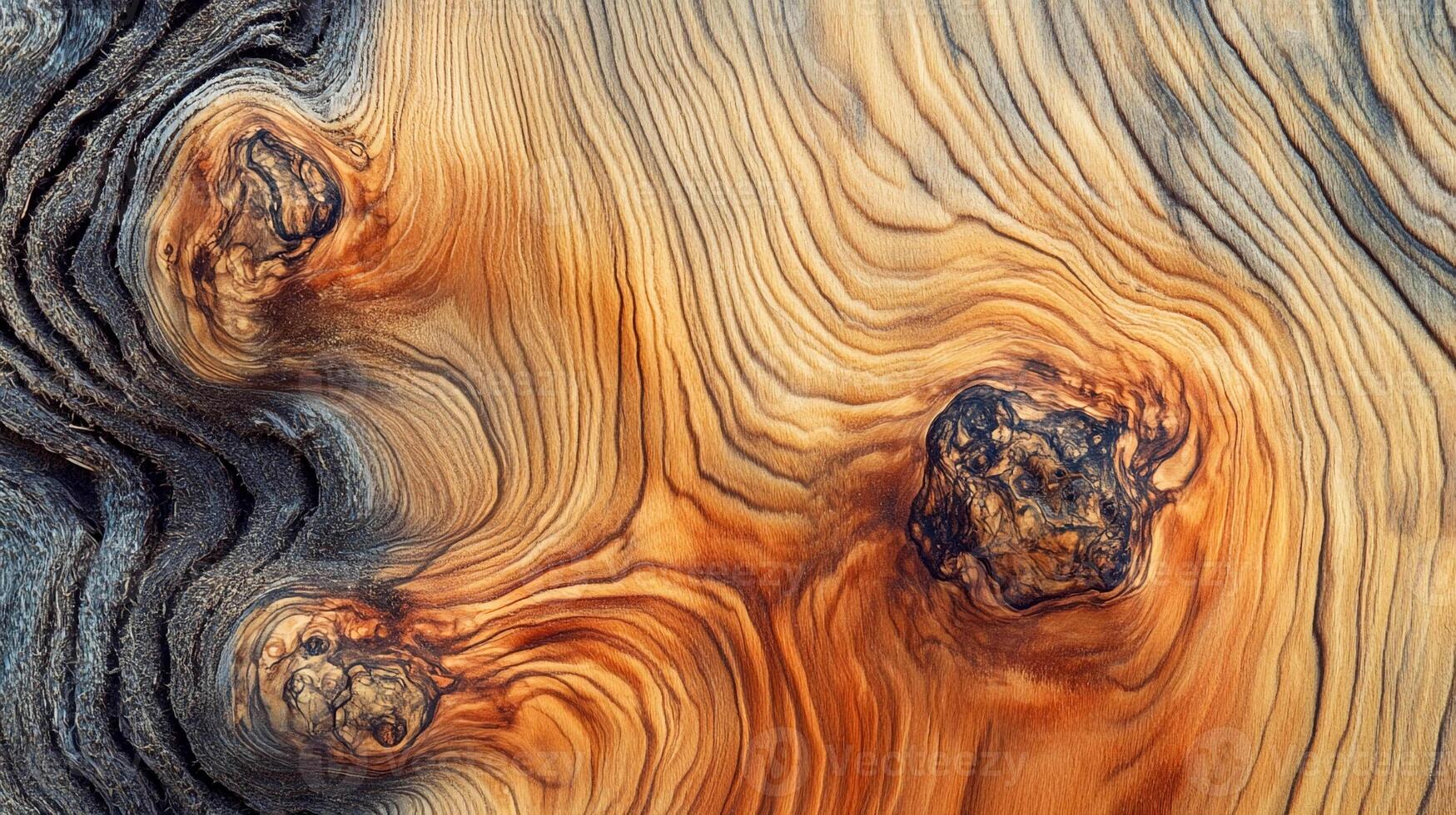 Close up of a tree trunk with some wood grain photo