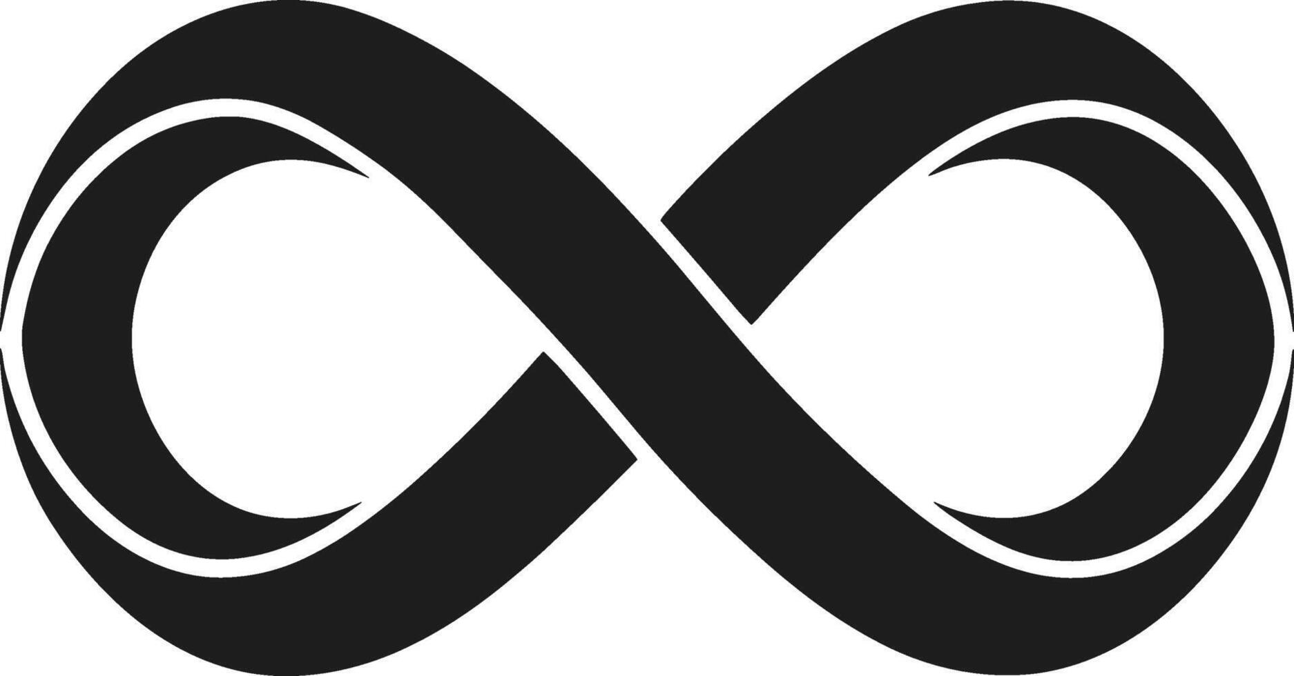 Elegant Infinity Symbol - Timeless Loop Illustration vector