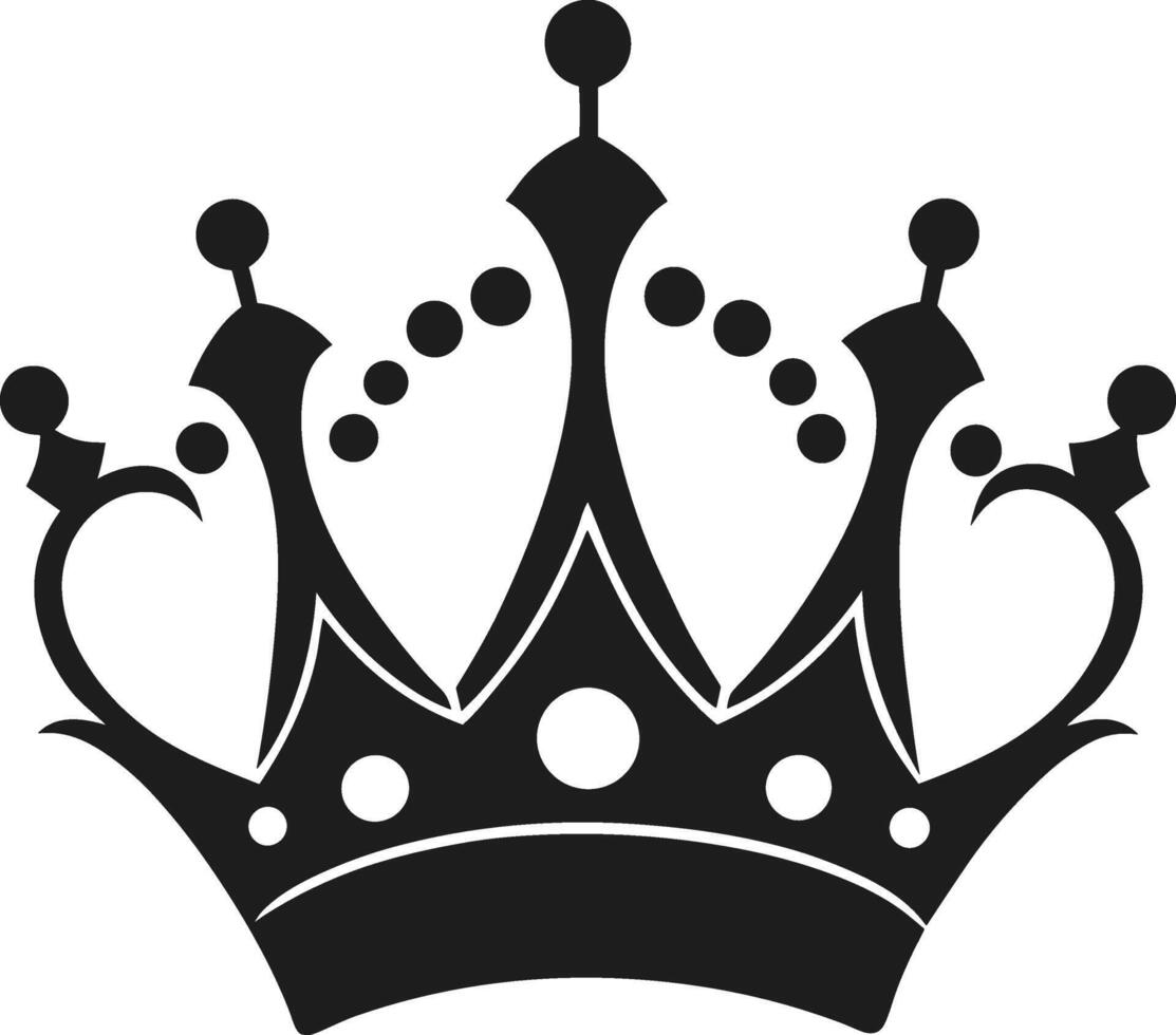 An Ornate Royal Crown Silhouette - Elegant Illustration for Mother's Day and Luxury Designs vector