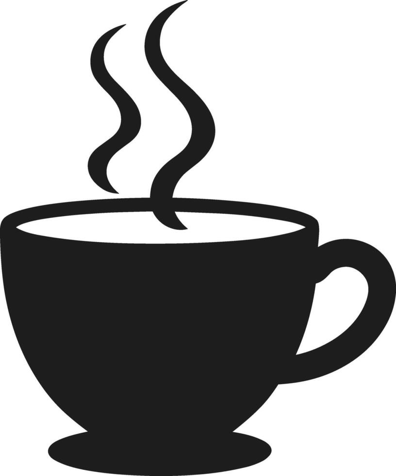 Coffee Cup Silhouette - Warm Beverage Illustration for Mother's Day vector