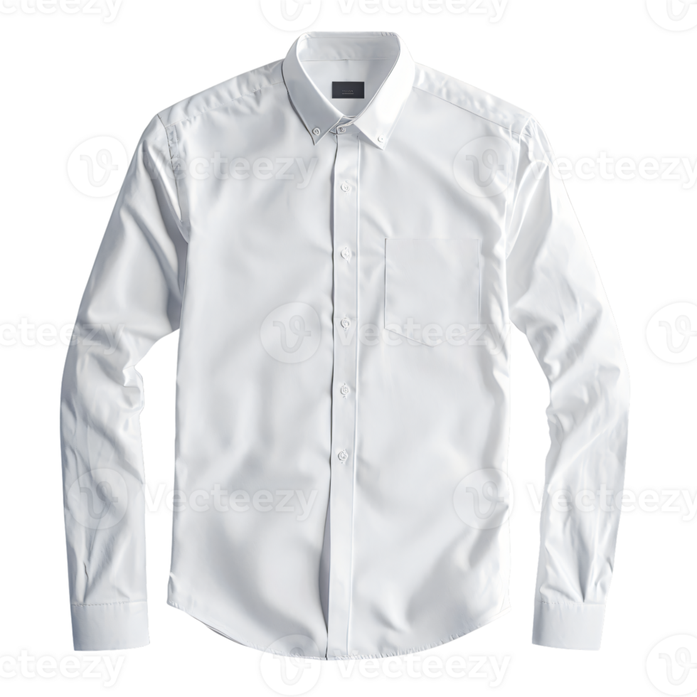 Classic White Long Sleeve Oxford Shirt Men s Button Down Casual Formal Wear png