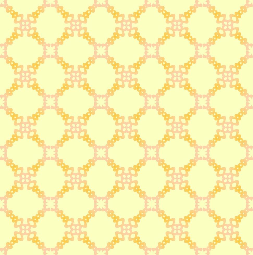 Seamless delicate pattern on beige background for wallpaper or fabric vector