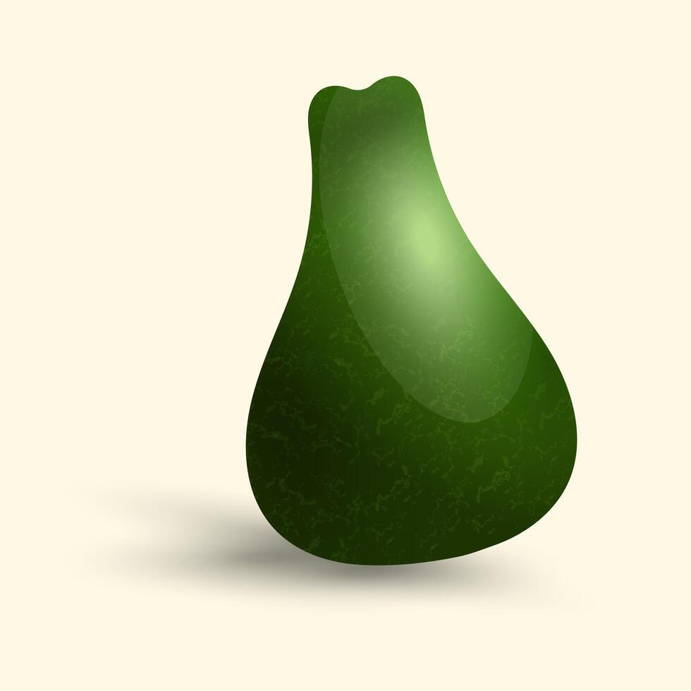 A green fresh avocado design on isolated background, a fresh healthy fruit avocado on white background , illustration vector