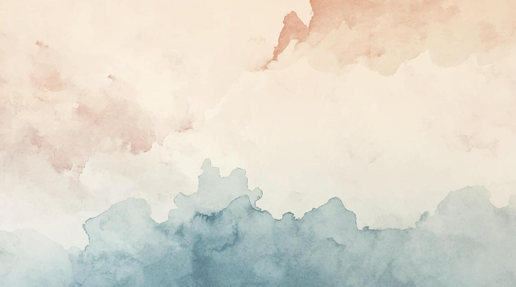 Versatile watercolor art background with a gentle abstract wash. Ideal for creative projects, marketing materials, and designs needing text space in brown green color vector