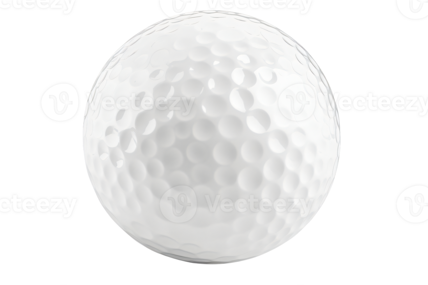 Close up of a White Golf Ball Detailed Texture Sport Equipment png