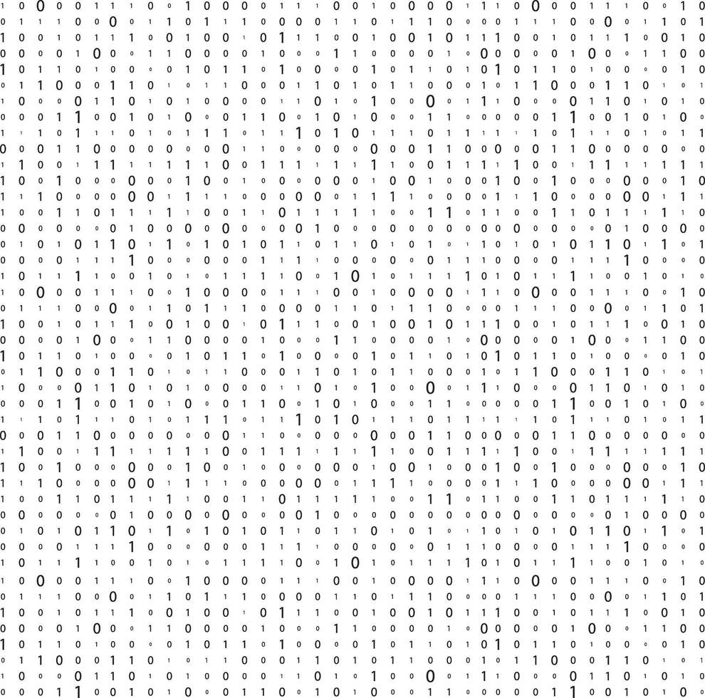 Matrix background. Computer matrix. Numbers on the screen. Binary code. Binary code matrix. vector