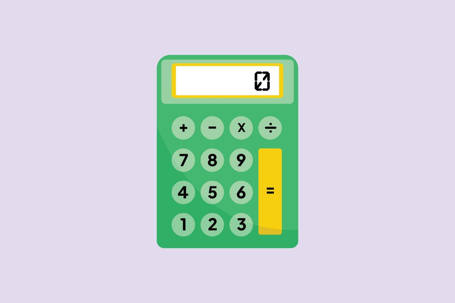 General calculator. Calculator Concept. Colored flat illustration isolated. vector