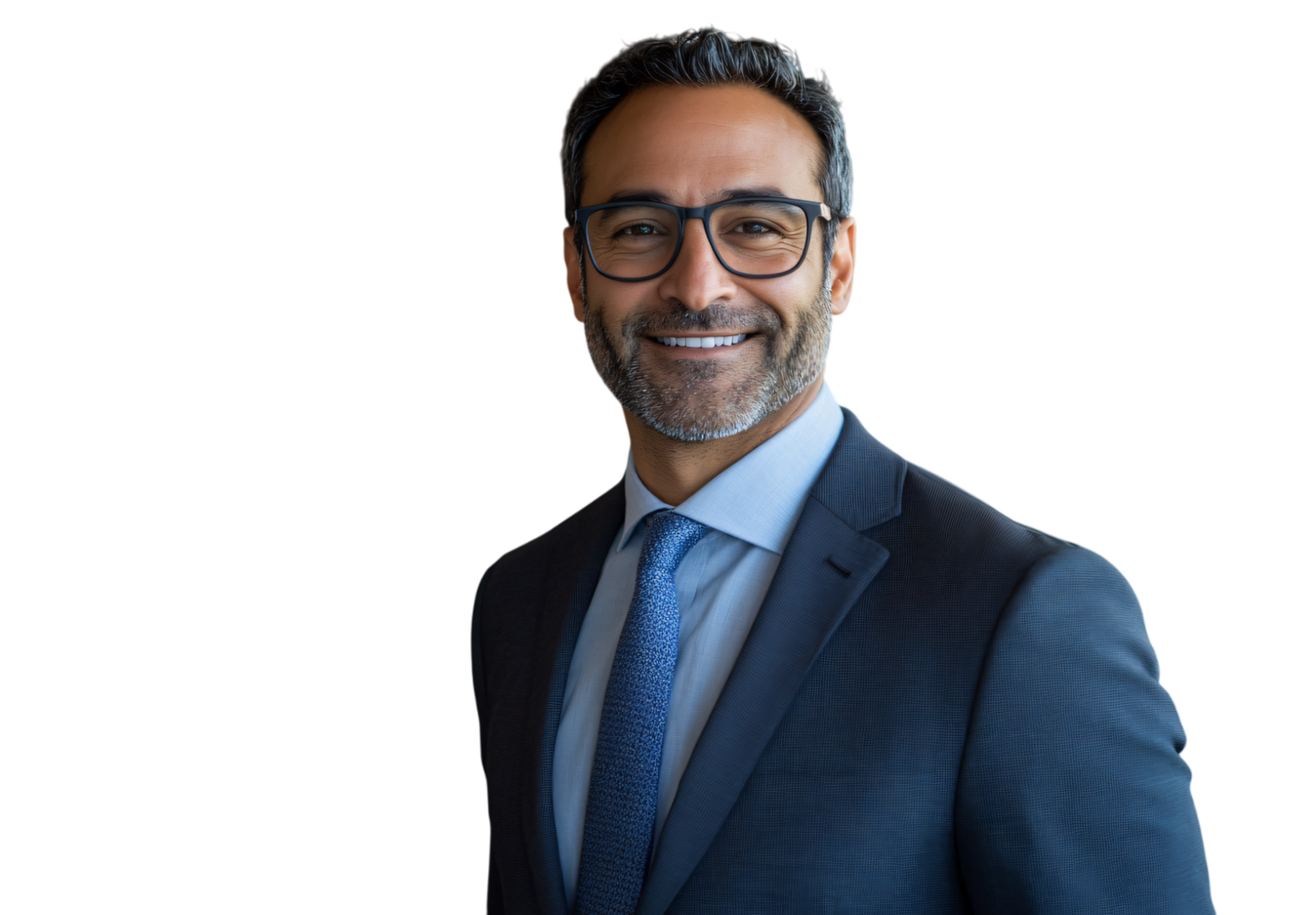 Confident Mature Businessman Portrait Smiling Glasses Professional Attire png