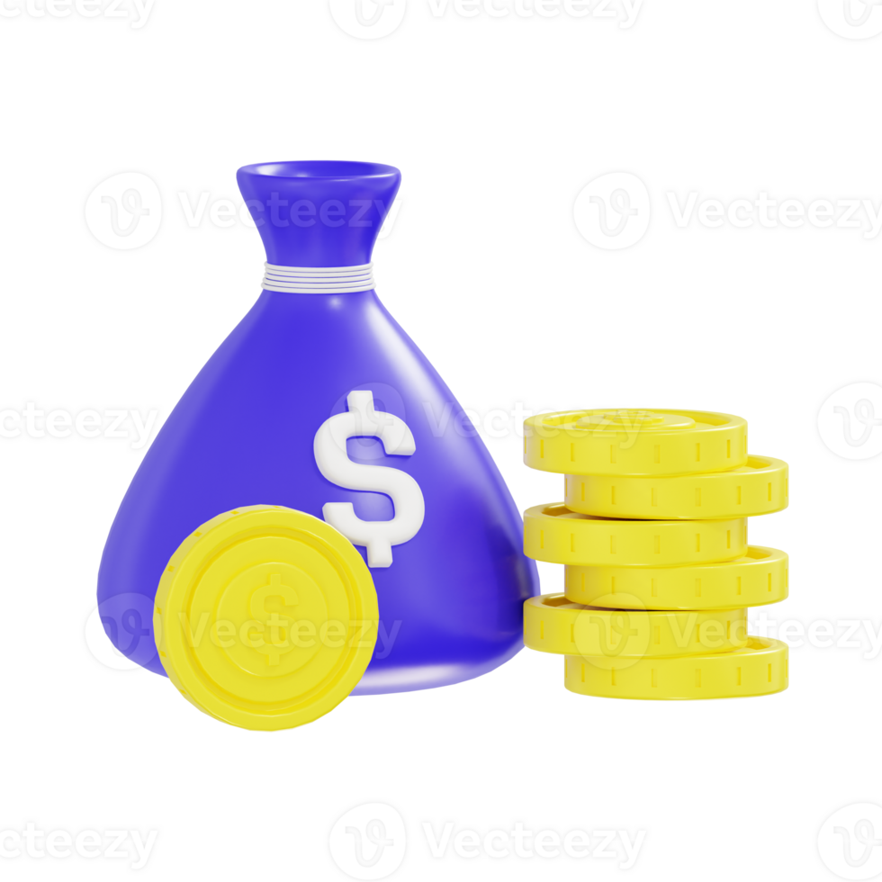 3D Investment Icon png