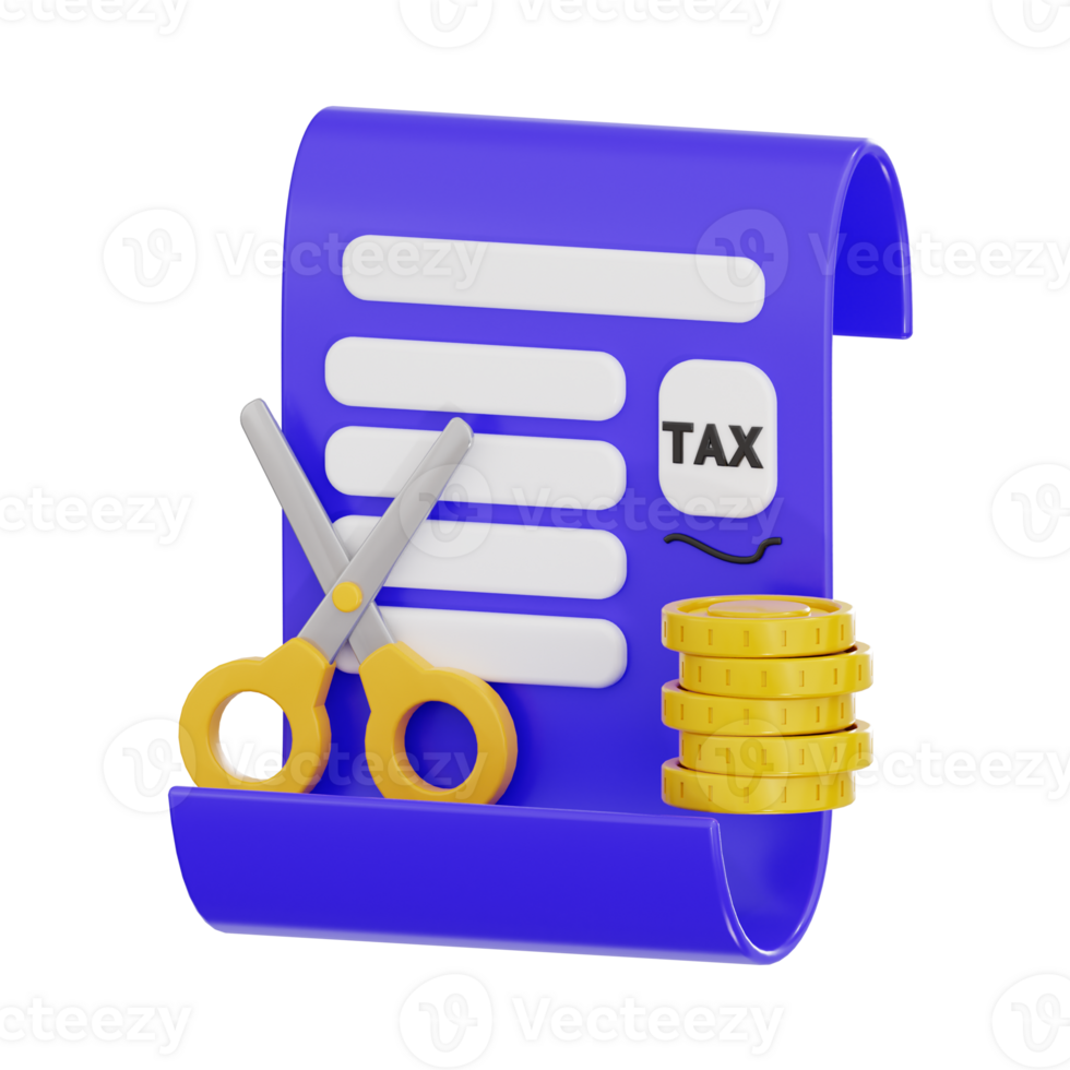 Tax Filing and Savings Illustration png