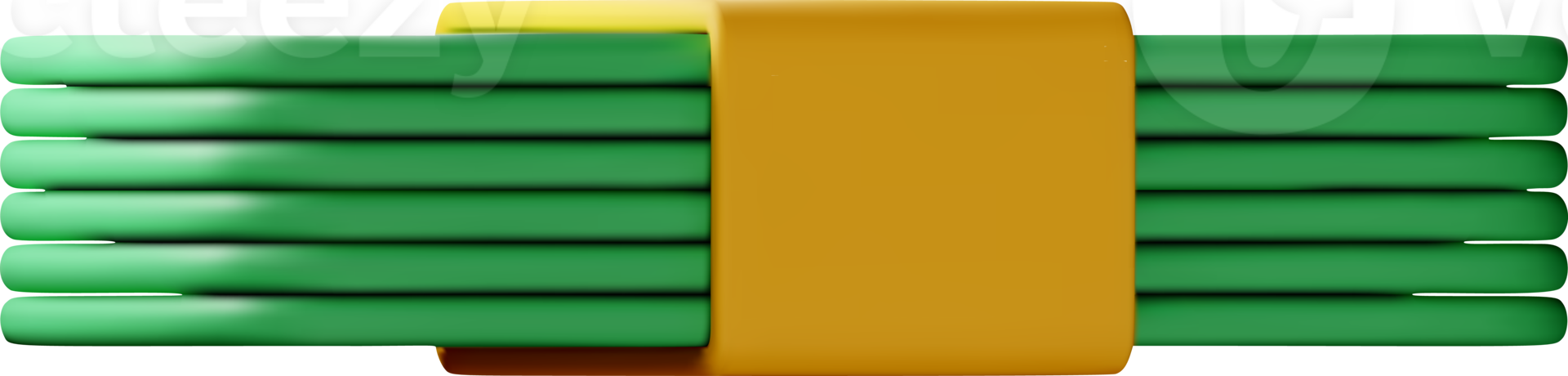 3D Stack of money currency icon png