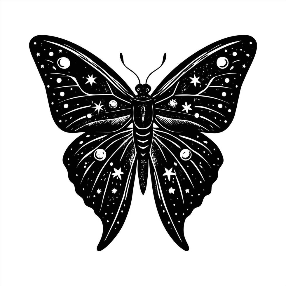 Luna Moth Print vector