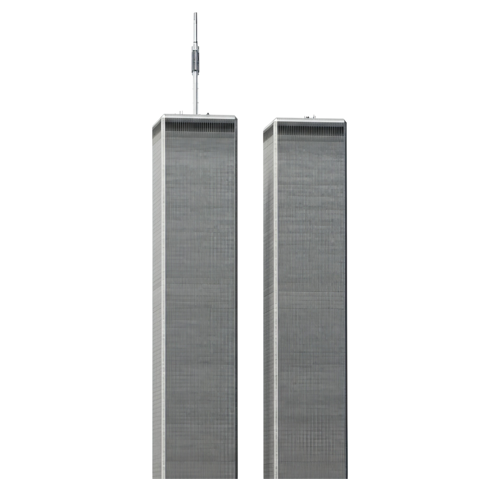Famous Twin Towers with Cityscape png