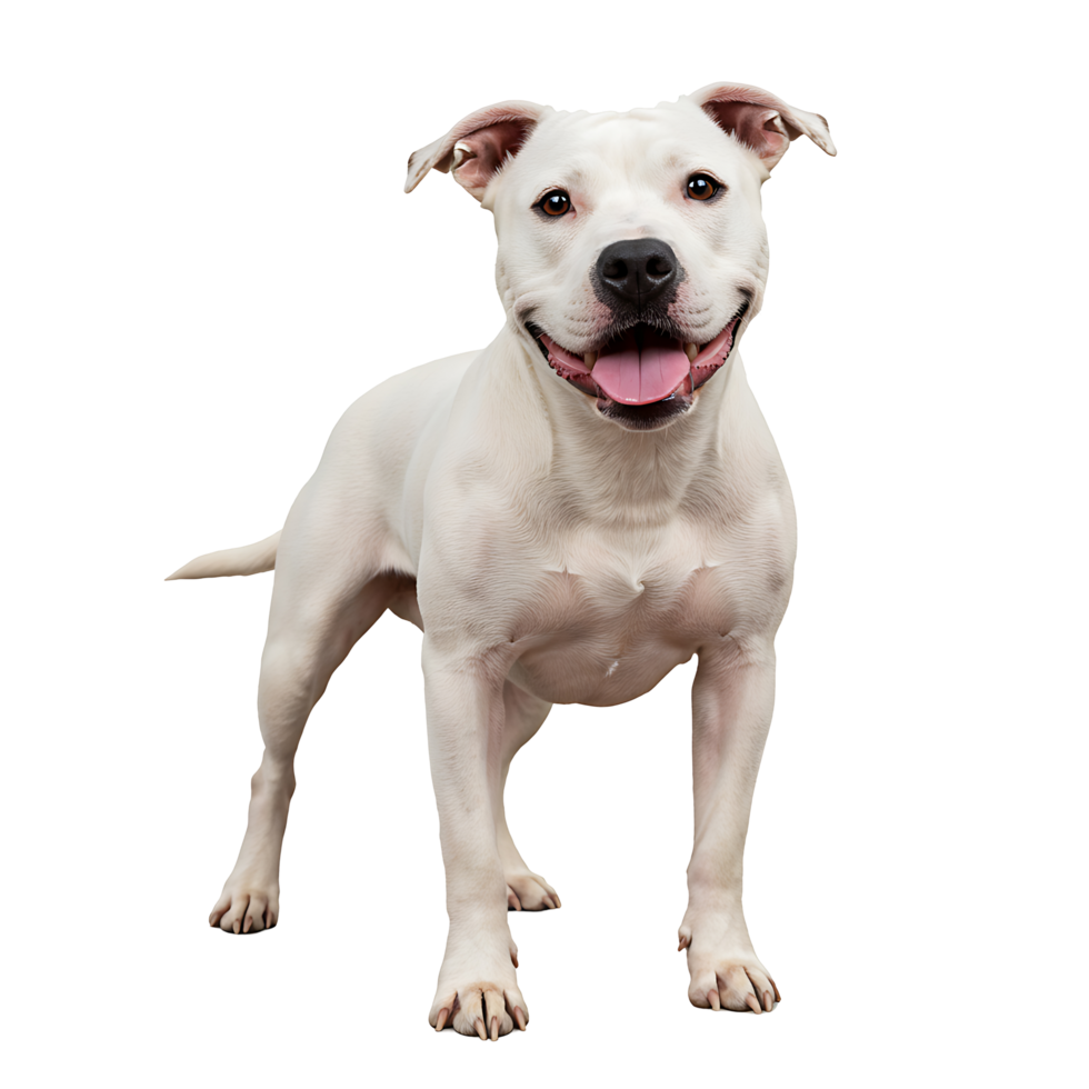 Muscular American Pitbull Terrier in Confident Pose png