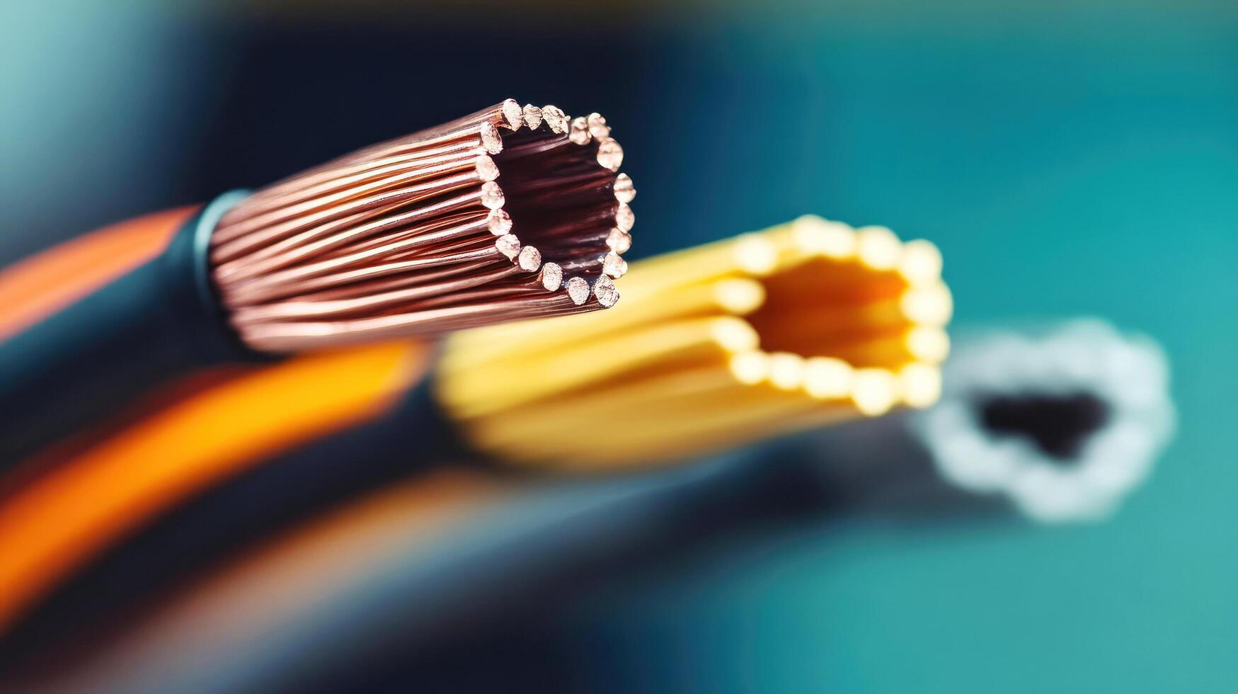 The image shows a close-up view of electrical wires in a workshop photo