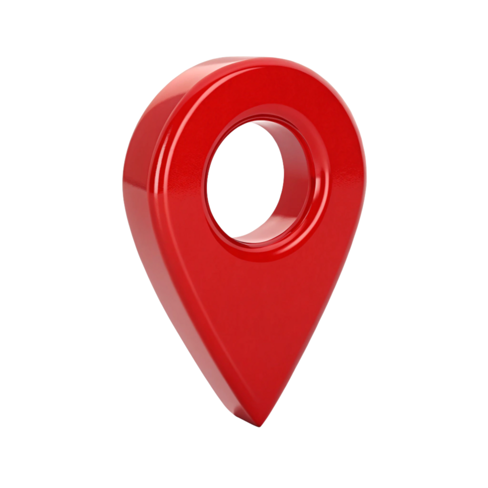 3D Red Location Pin Icon Navigation, Map Pointer, GPS Marker png