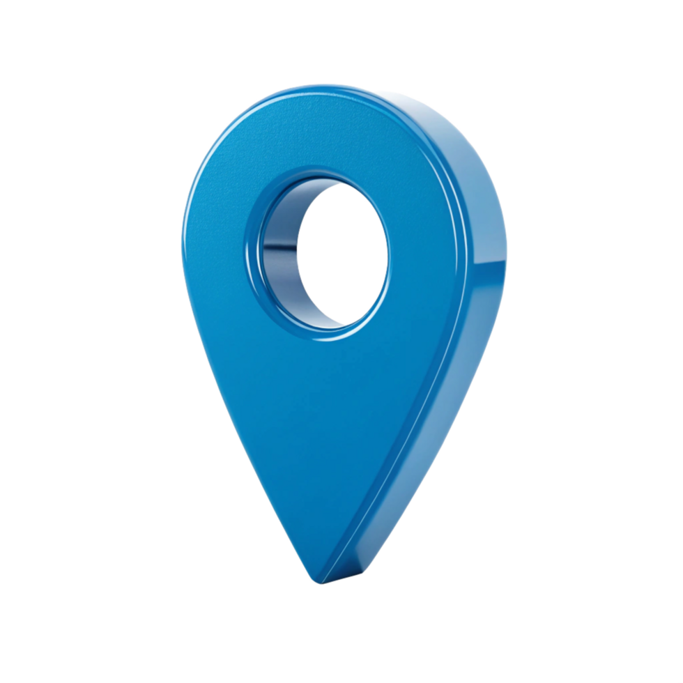 3D Blue Location Pin Icon Navigation, Map Pointer, GPS Marker png