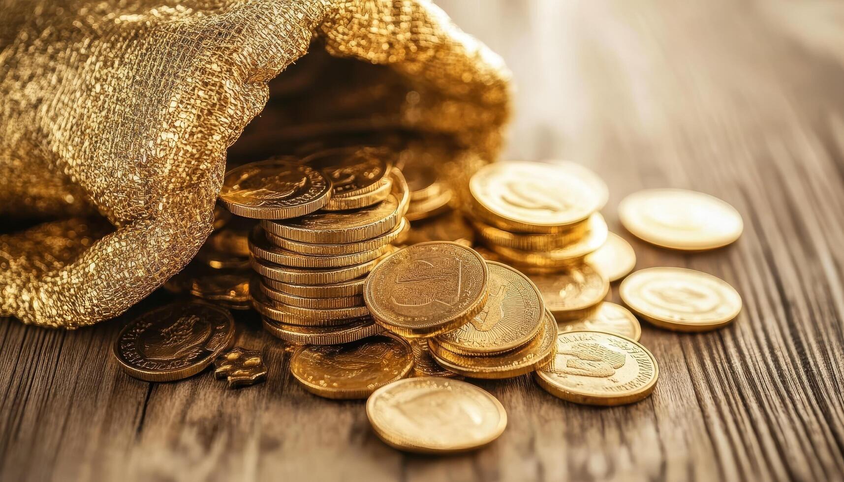 Investment solutions in banking economy financial growth gold coins close-up photo