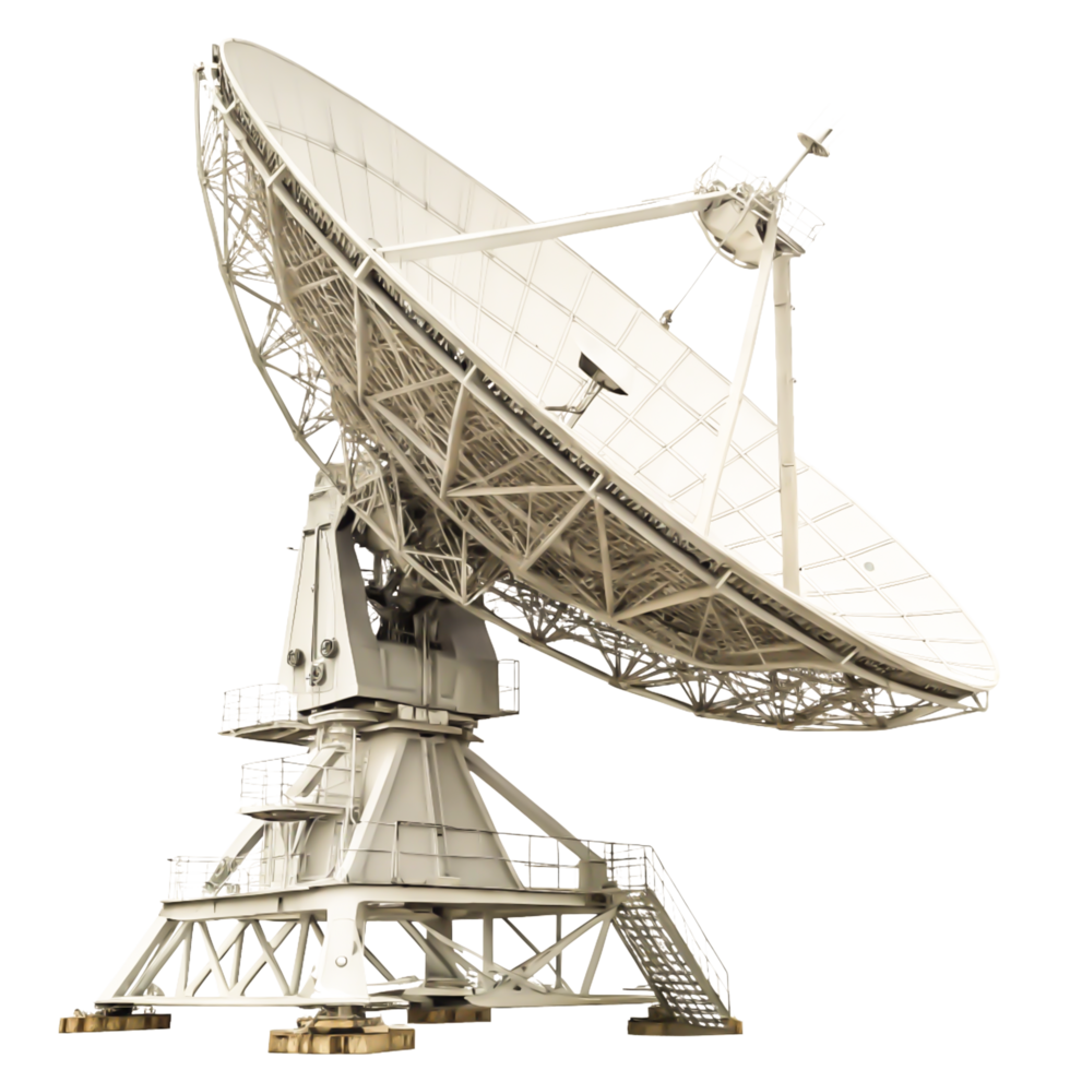 Large Satellite Dish Antenna, Radio Telescope, Space Communication Technology png