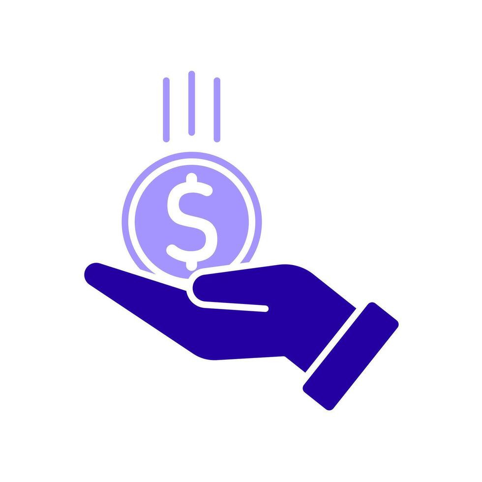 Icon a income, isolated against a clean background. vector