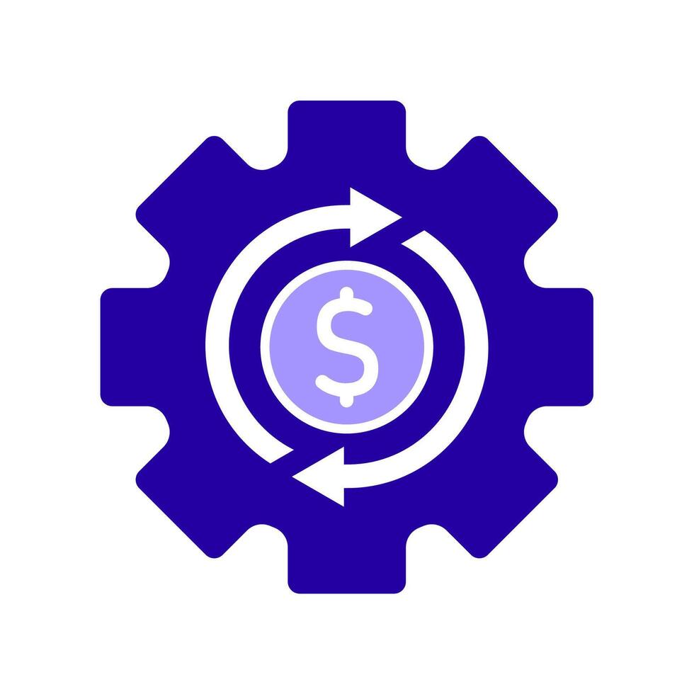 Icon a money management, isolated against a clean background. vector