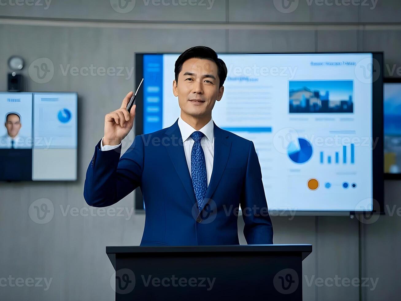 Executive Giving a Speech photo
