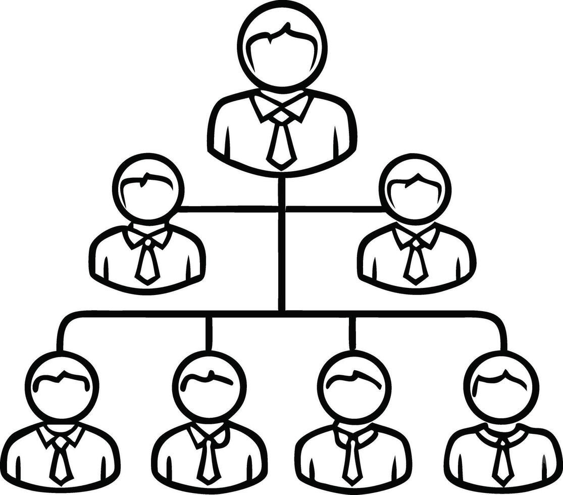 businessman simple icons design, outline style silhouette design. vector