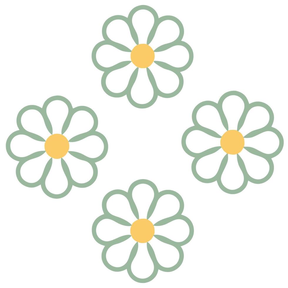 flower petals decoration icon background design. vector