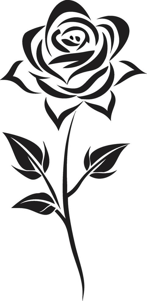 rose flower logo icon design illustration. vector