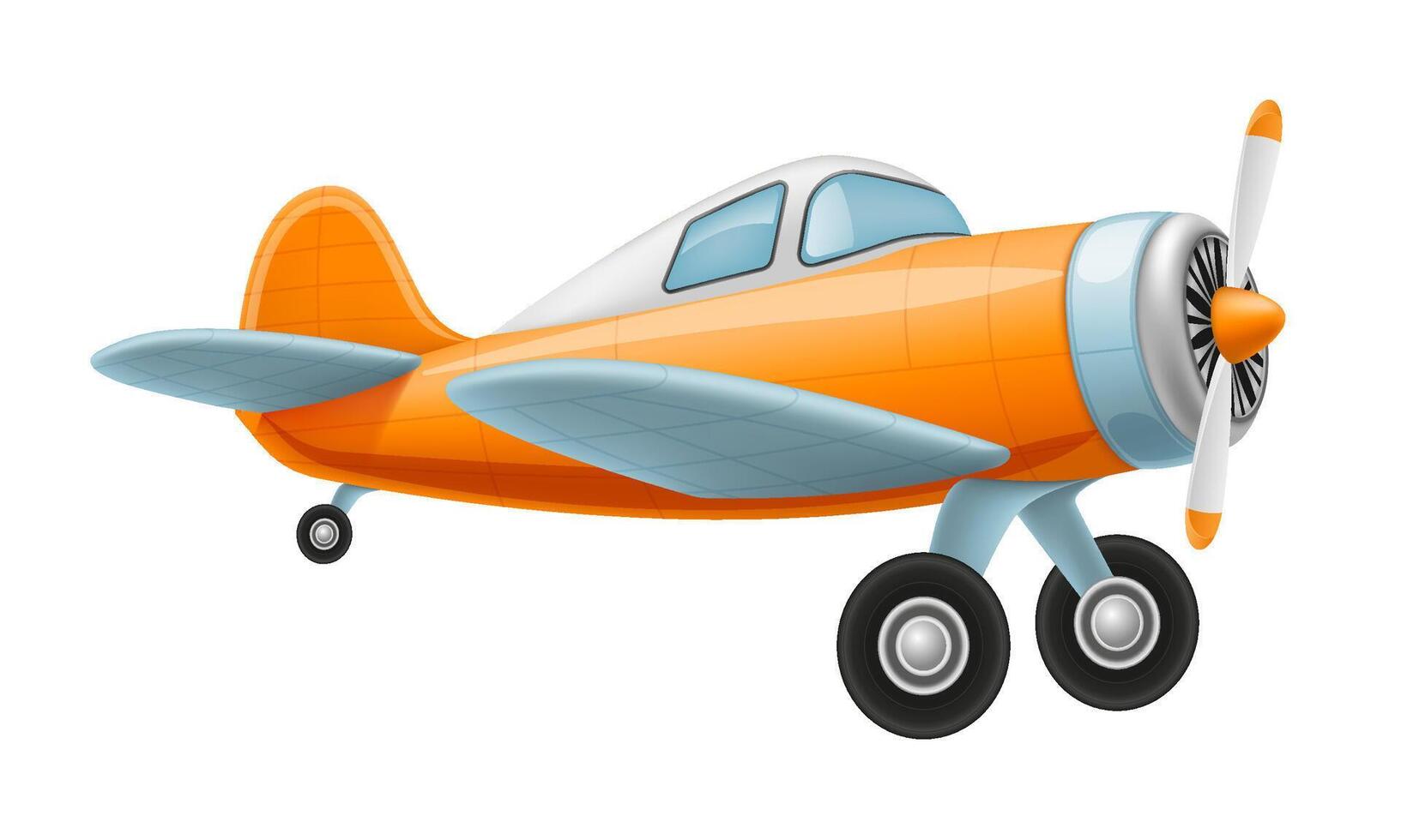 vintage airplane old plane illustration illustration isolated on white background vector