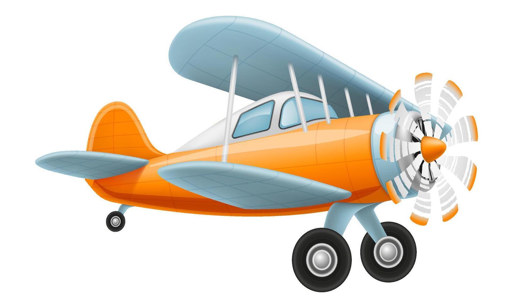aircraft vintage airplane old plane illustration illustration isolated vector