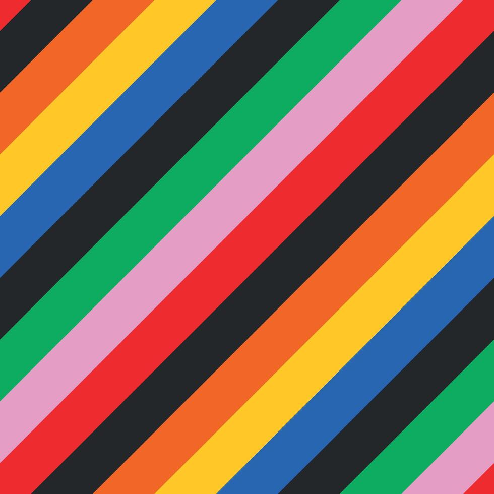 Colorful tribal geometrical pattern with multicolored stripes vector