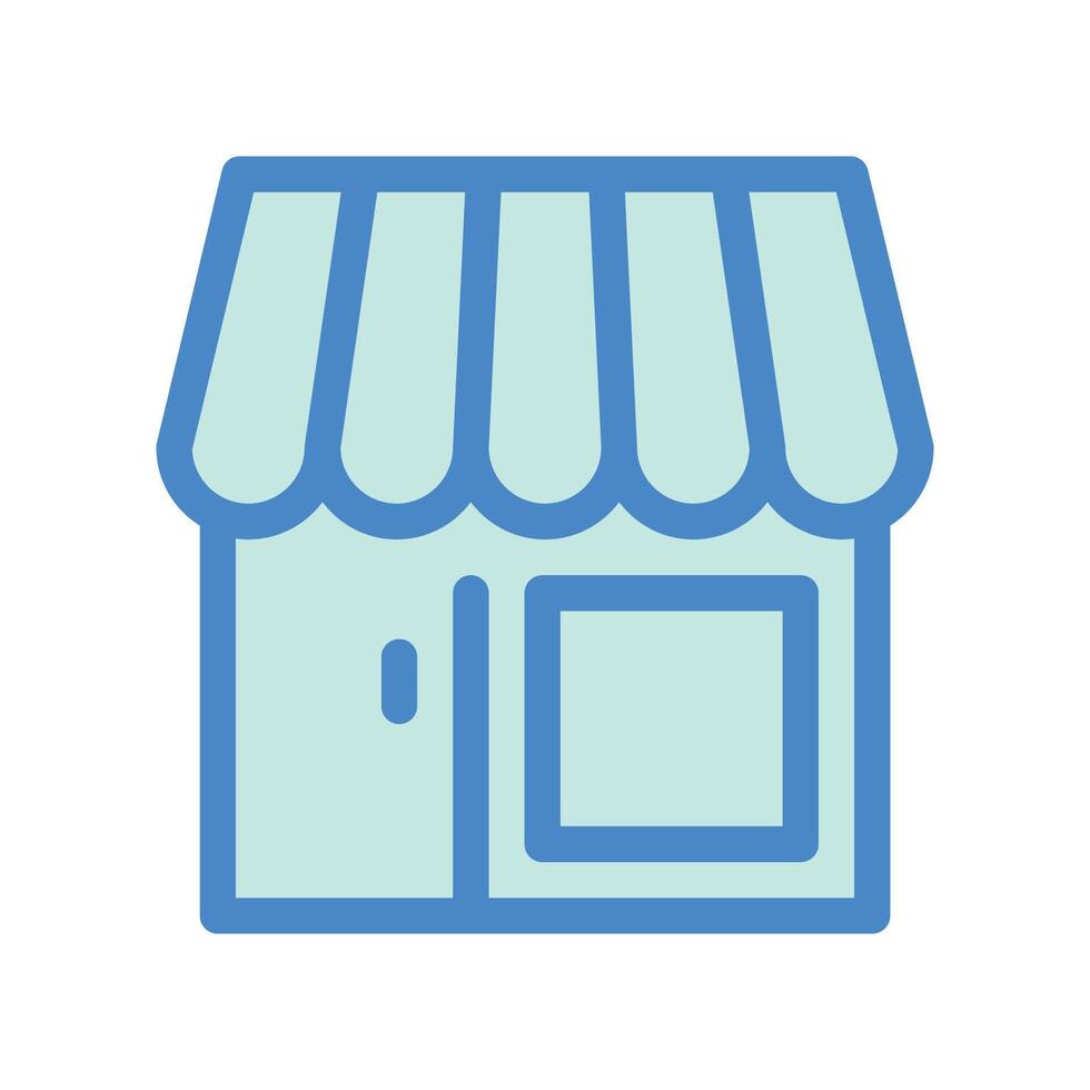 A plain figure symbolizing the idea of a market stall vector