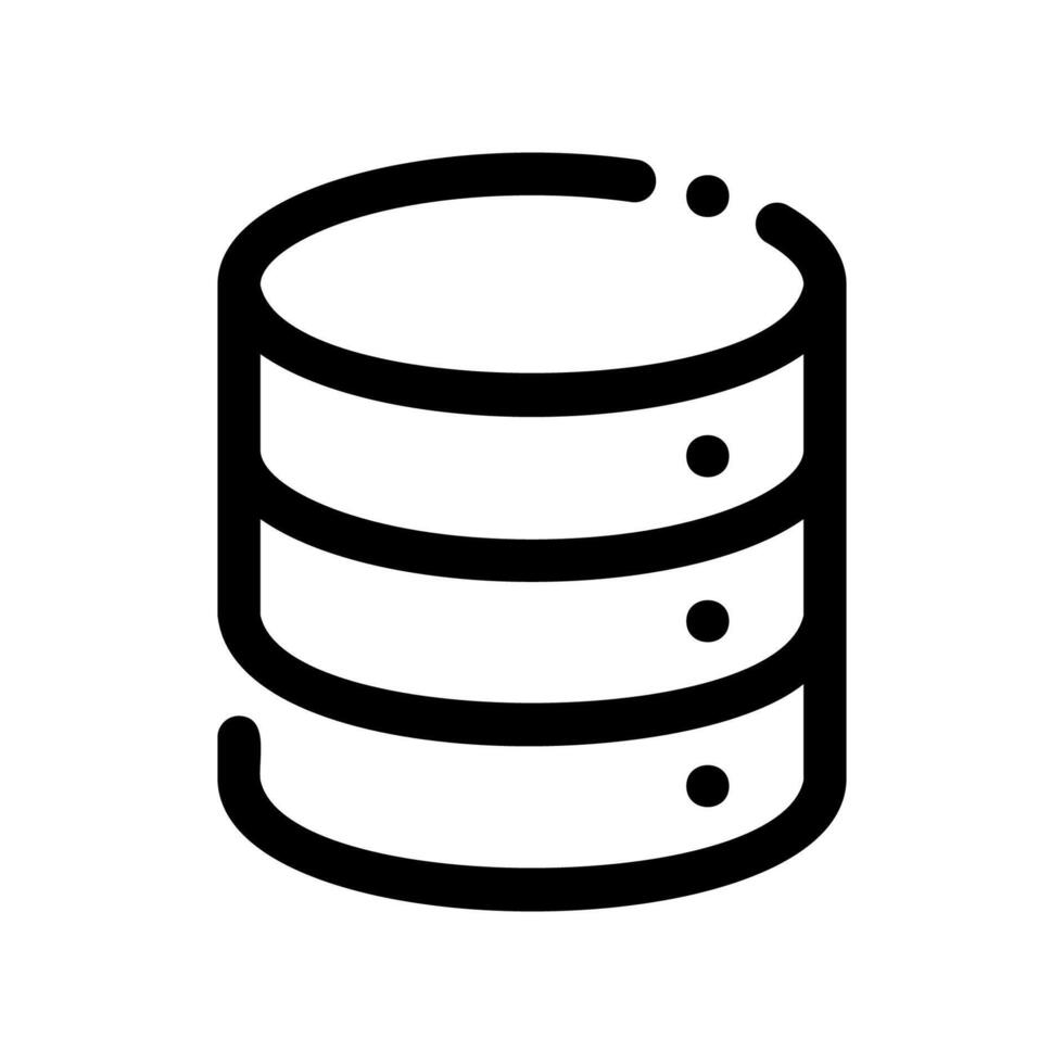 A minimal symbol representing a subject Dedicated Server vector
