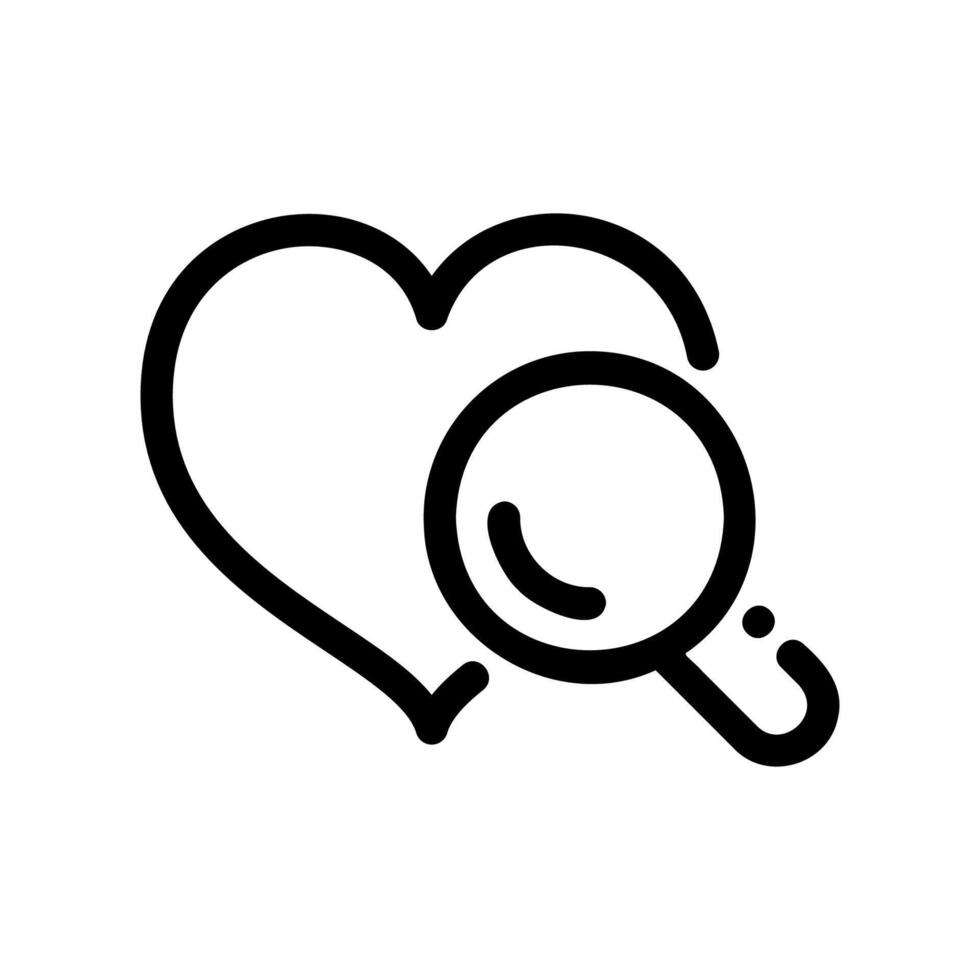 A minimal symbol representing a subject Quest for a Beloved vector