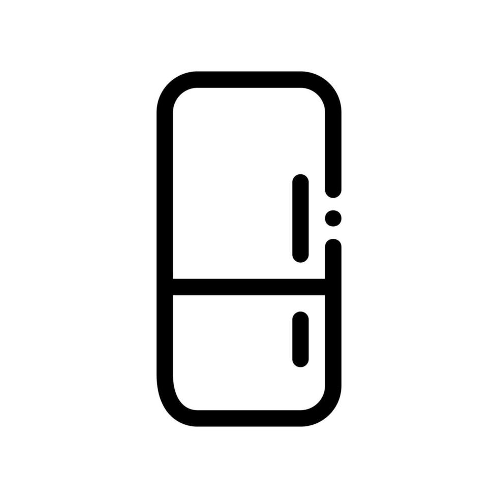 A clean pictogram focused on a topic refrigerator vector
