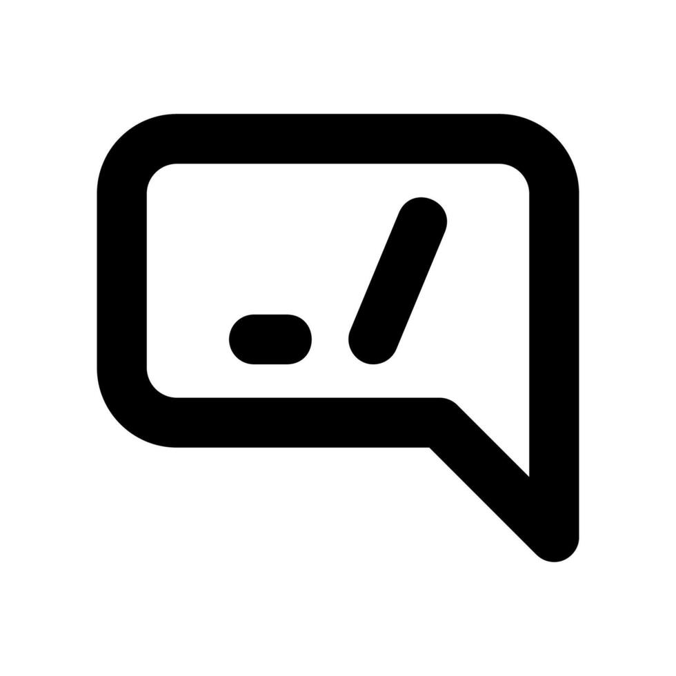 A clean pictogram focused on a topic Online chat vector