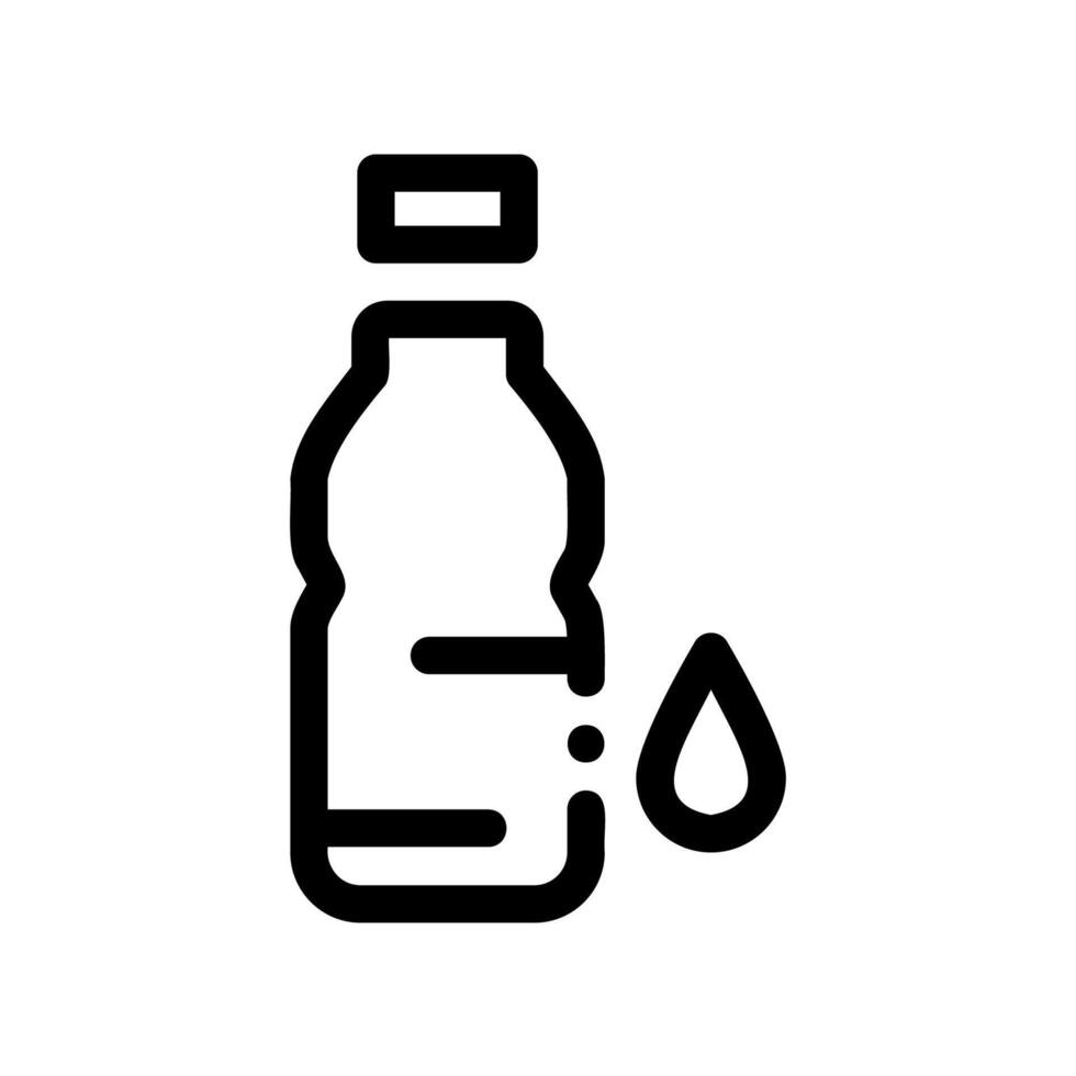 A clean pictogram focused on a topic bottle of water, Aqua Container vector