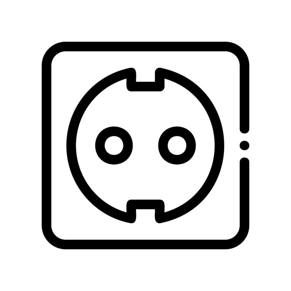 A minimal symbol representing a subject Wall Outlet vector