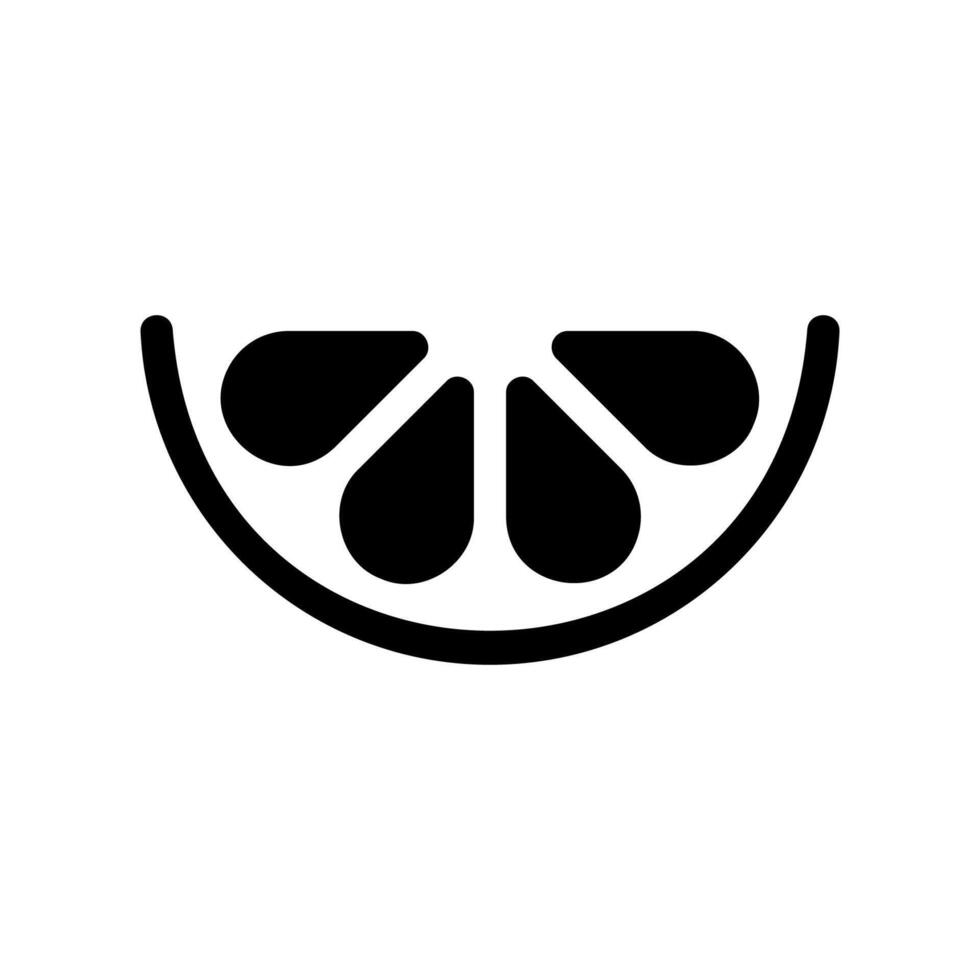 An essential design element showcasing the subject Lemon slice garnish vector