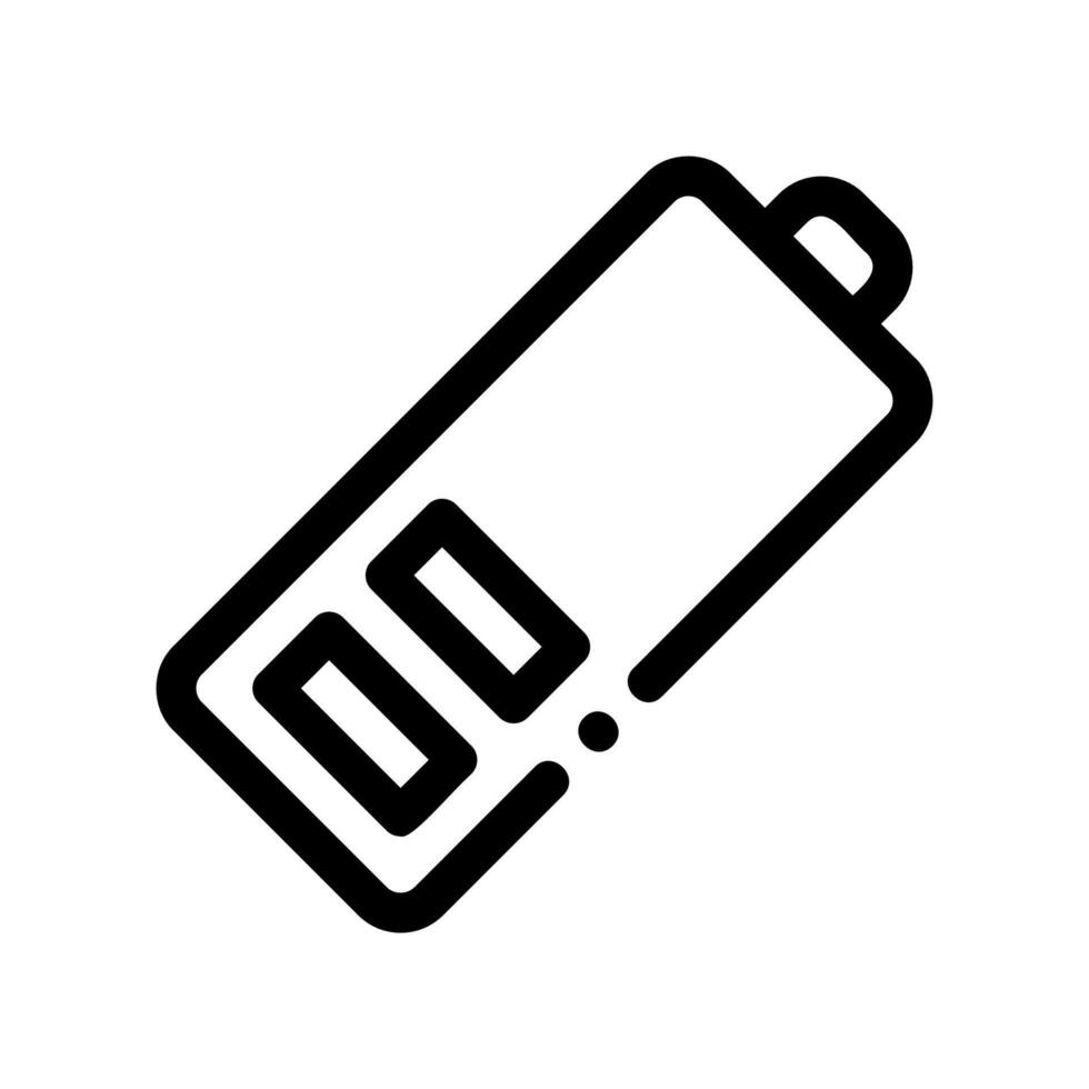 A clean pictogram focused on a topic battery vector