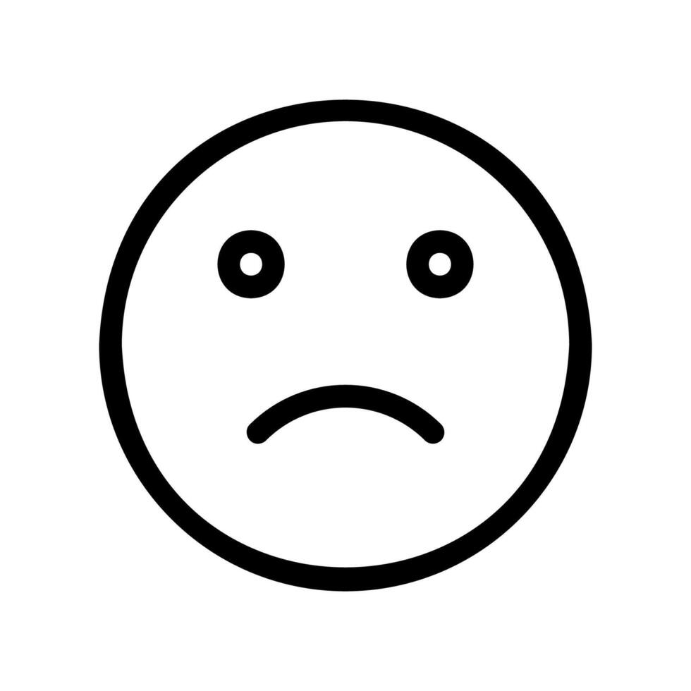 An essential design element showcasing the subject Frowning face emoji vector